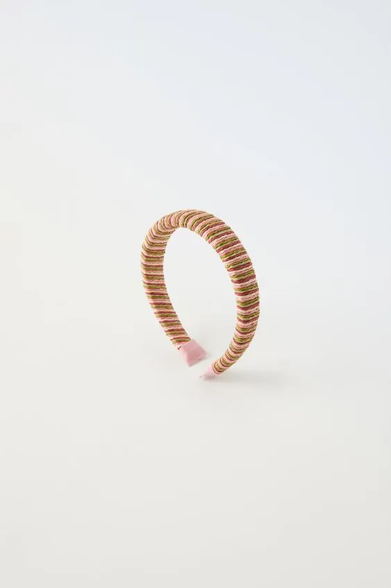 STRIPED RAFFIA BLEND HEADBAND