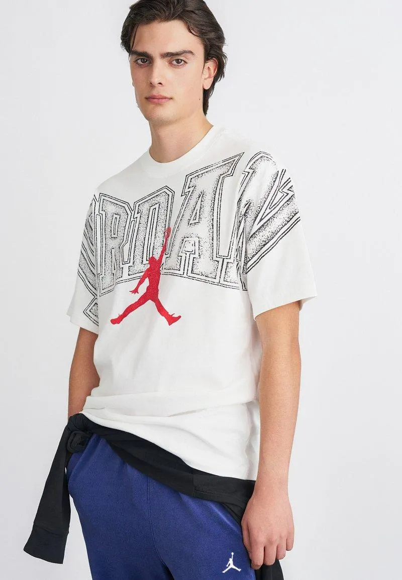 NEW STRETCH CREW - Printtipaita - white/gym red