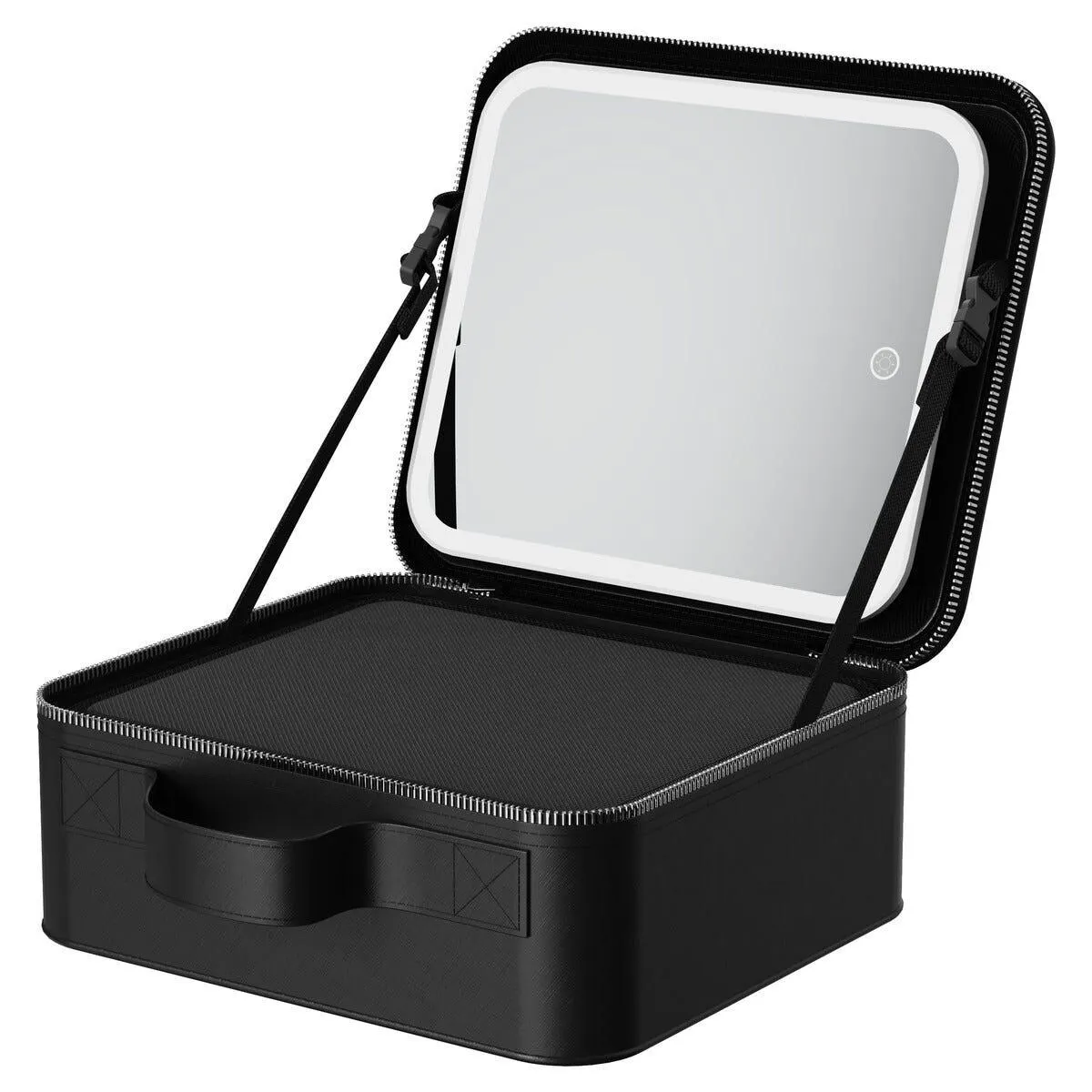 Meikkilaukku, LED-peili ja siirrettävä lokero