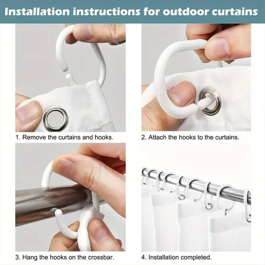 Ulkona Yksityisyysnäyttö Vedenpitävä Verho Pickify, 2PC-180X213cm/71*84in