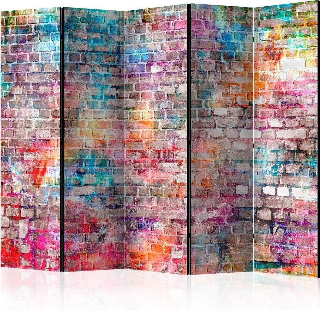 Sermi - Colourful Brick II [Room Dividers], 225x172 cm