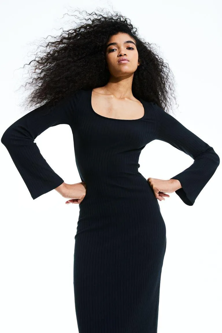 Ribattu bodycon-mekko