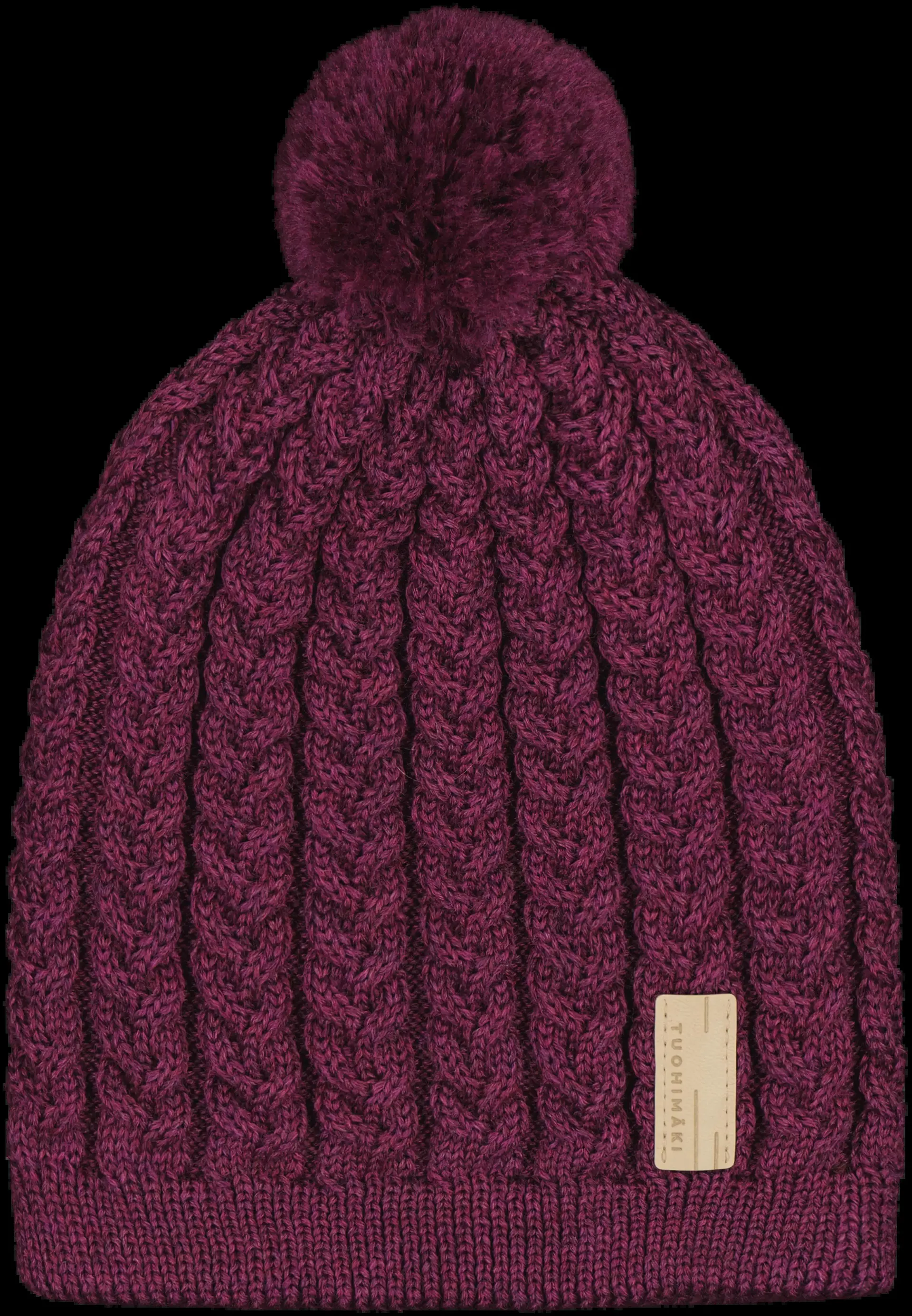 Tuohimäki Katri merinovilla palmikko pipo