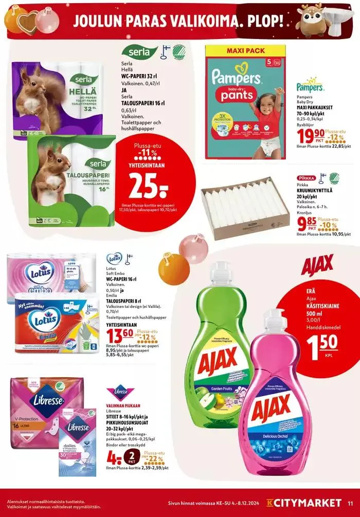 K-citymarket tarjoukset voimassa alkaen 4. joulukuuta - 18. joulukuuta 2024 - Tarjouslehti sivu 2