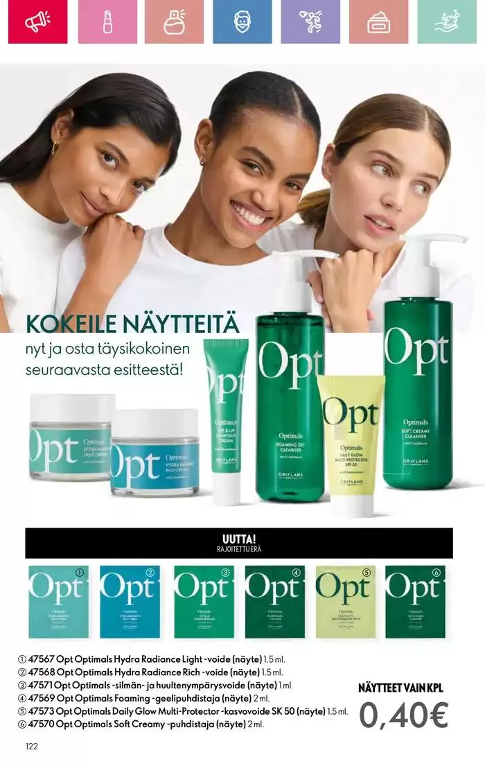 Oriflame tarjoukset voimassa alkaen 9. maaliskuuta - 29. maaliskuuta 2025 - Tarjouslehti sivu 122