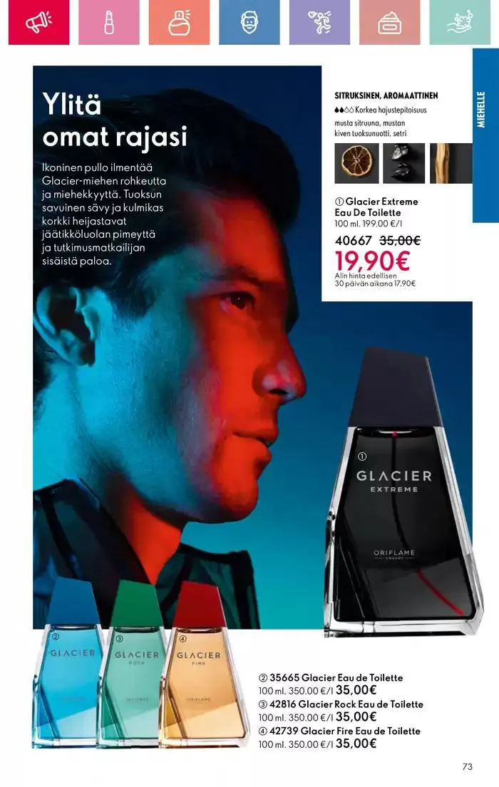 Oriflame tarjoukset voimassa alkaen 9. maaliskuuta - 29. maaliskuuta 2025 - Tarjouslehti sivu 73