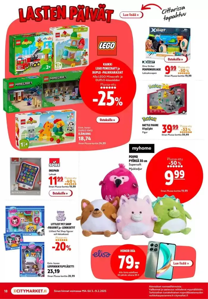 K-citymarket tarjoukset voimassa alkaen 6. helmikuuta - 20. helmikuuta 2025 - Tarjouslehti sivu 18
