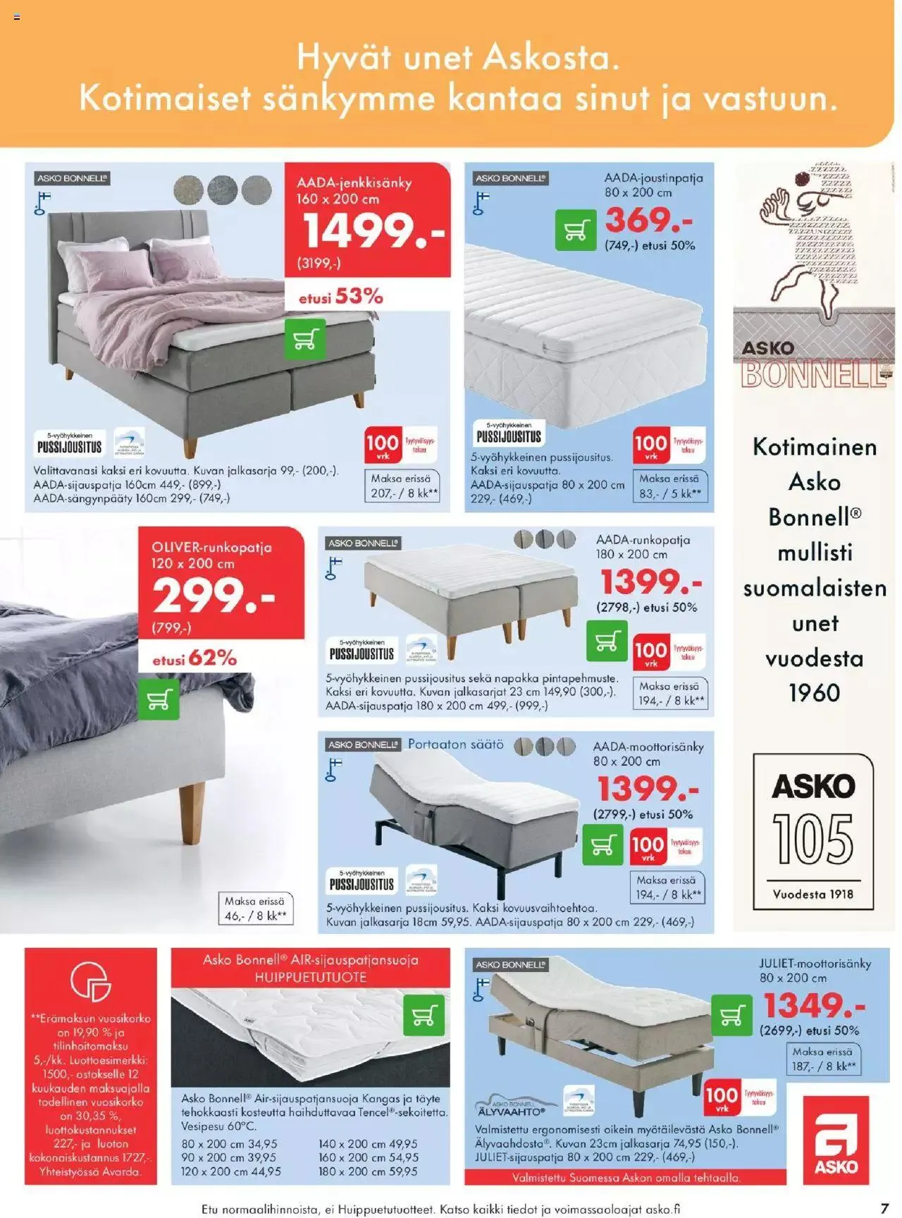 Asko tarjoukset voimassa alkaen 29. syyskuuta - 31. joulukuuta 2023 - Tarjouslehti sivu 7