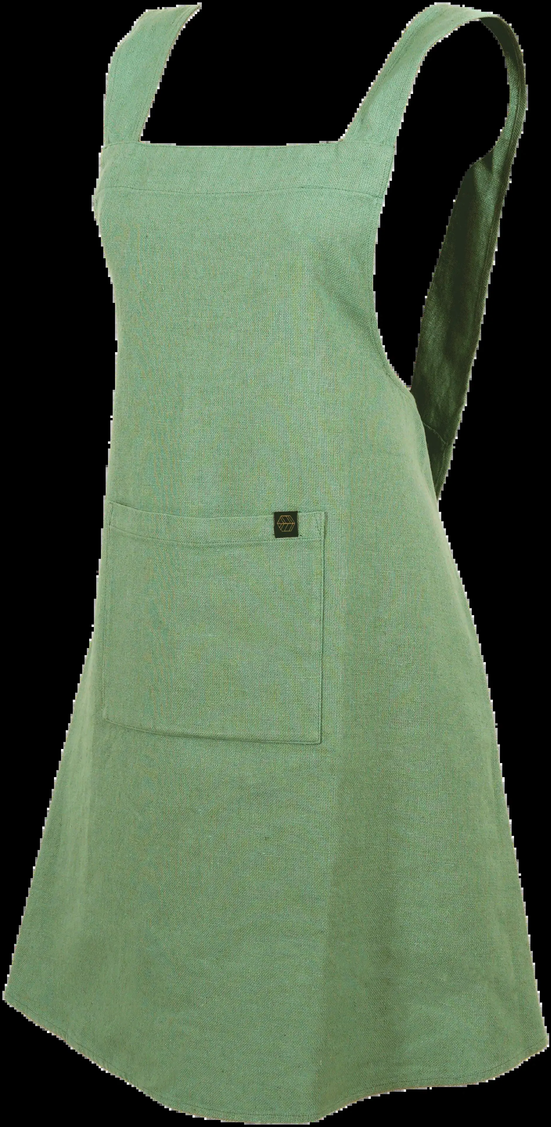 Haomy Esiliina Osani pellava-puuvilla 90x130 cm vihreä