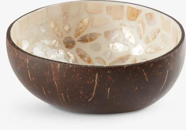 Koristekulho BLEKET maalattu kookospähkinä