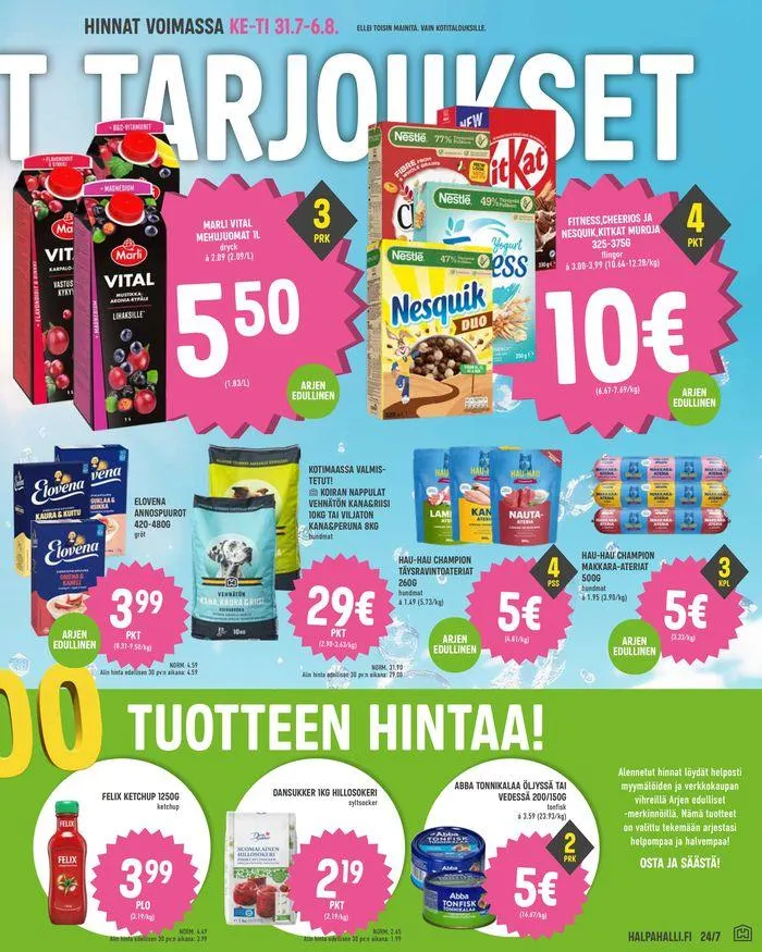 Paluu arkeen voimassa alkaen 31. heinäkuuta - 6. elokuuta 2024 - Tarjouslehti sivu 5
