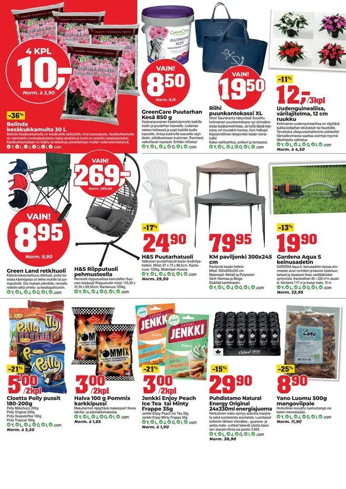 Kesalomalle kaikki karkkaiselta voimassa alkaen 29. toukokuuta - 11. kesäkuuta 2024 - Tarjouslehti sivu 3
