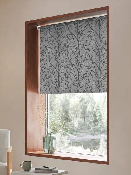 Rullegardin BARKEN 80x170cm grå/svart