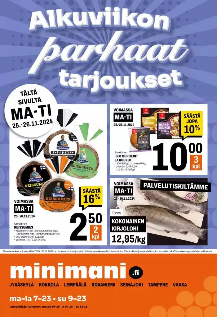 Minimani Yhtiöt Oy voimassa alkaen 20. marraskuuta - 4. joulukuuta 2024 - Tarjouslehti sivu 20
