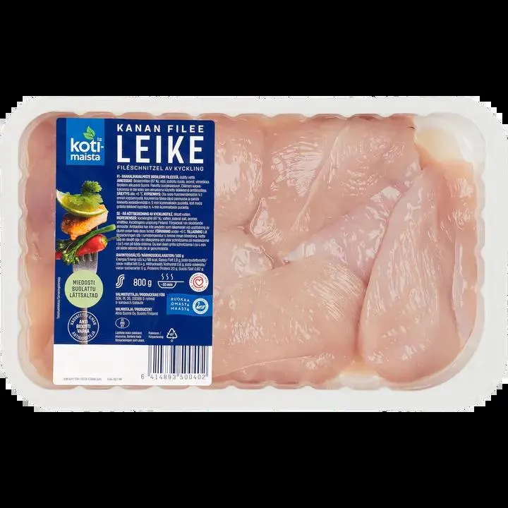 Kotimaista Miedosti Suolattu Kanan Fileeleike 800g