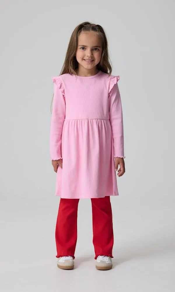 Mekko pehmeää ribbikangasta