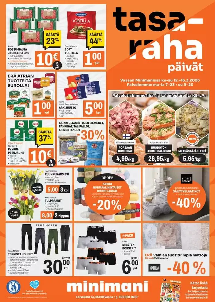 Ajankohtaiset erikoiskampanjat voimassa alkaen 12. maaliskuuta - 16. maaliskuuta 2025 - Tarjouslehti sivu 1