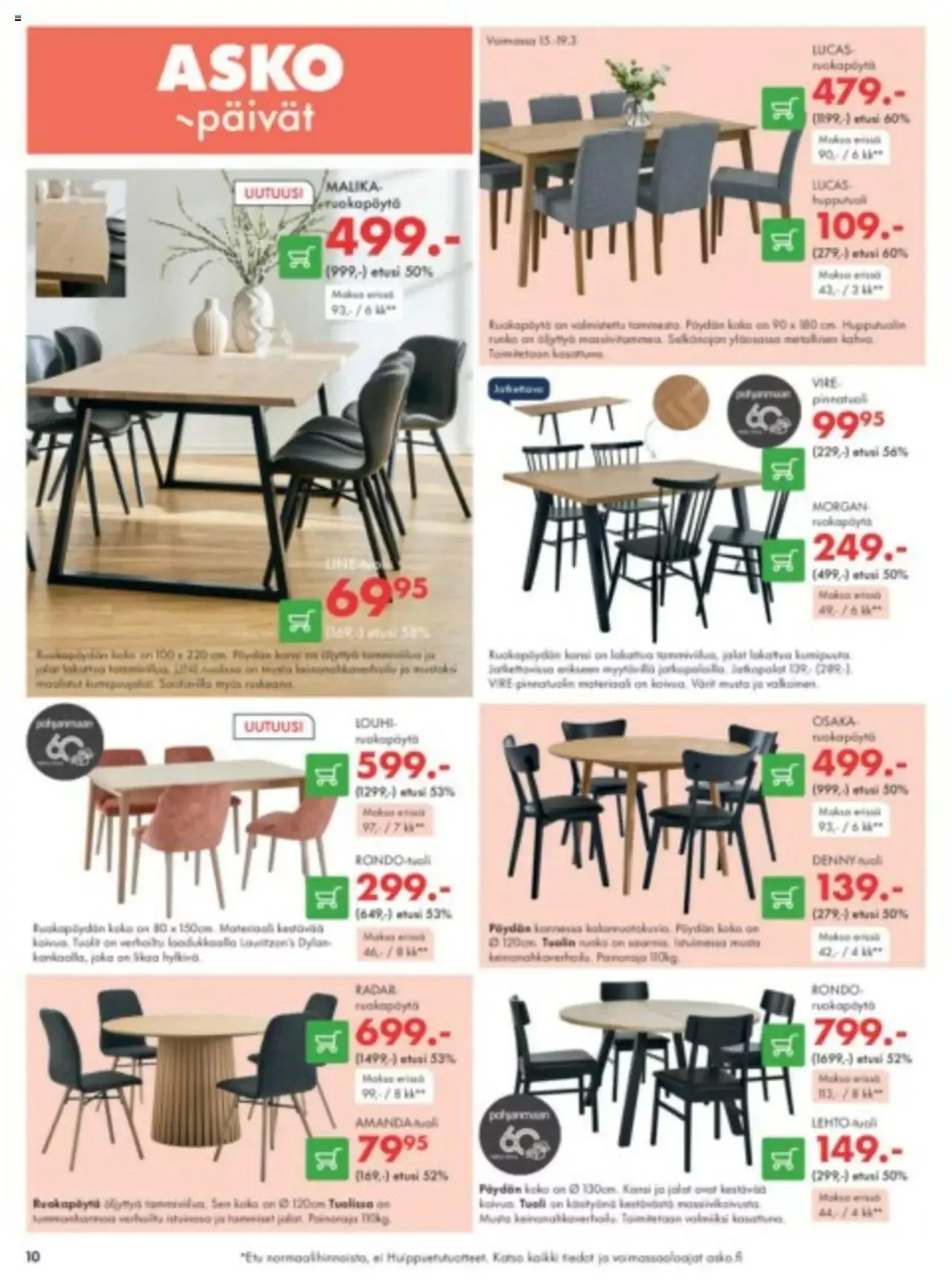 Asko tarjoukset voimassa alkaen 15. maaliskuuta - 19. maaliskuuta 2024 - Tarjouslehti sivu 10
