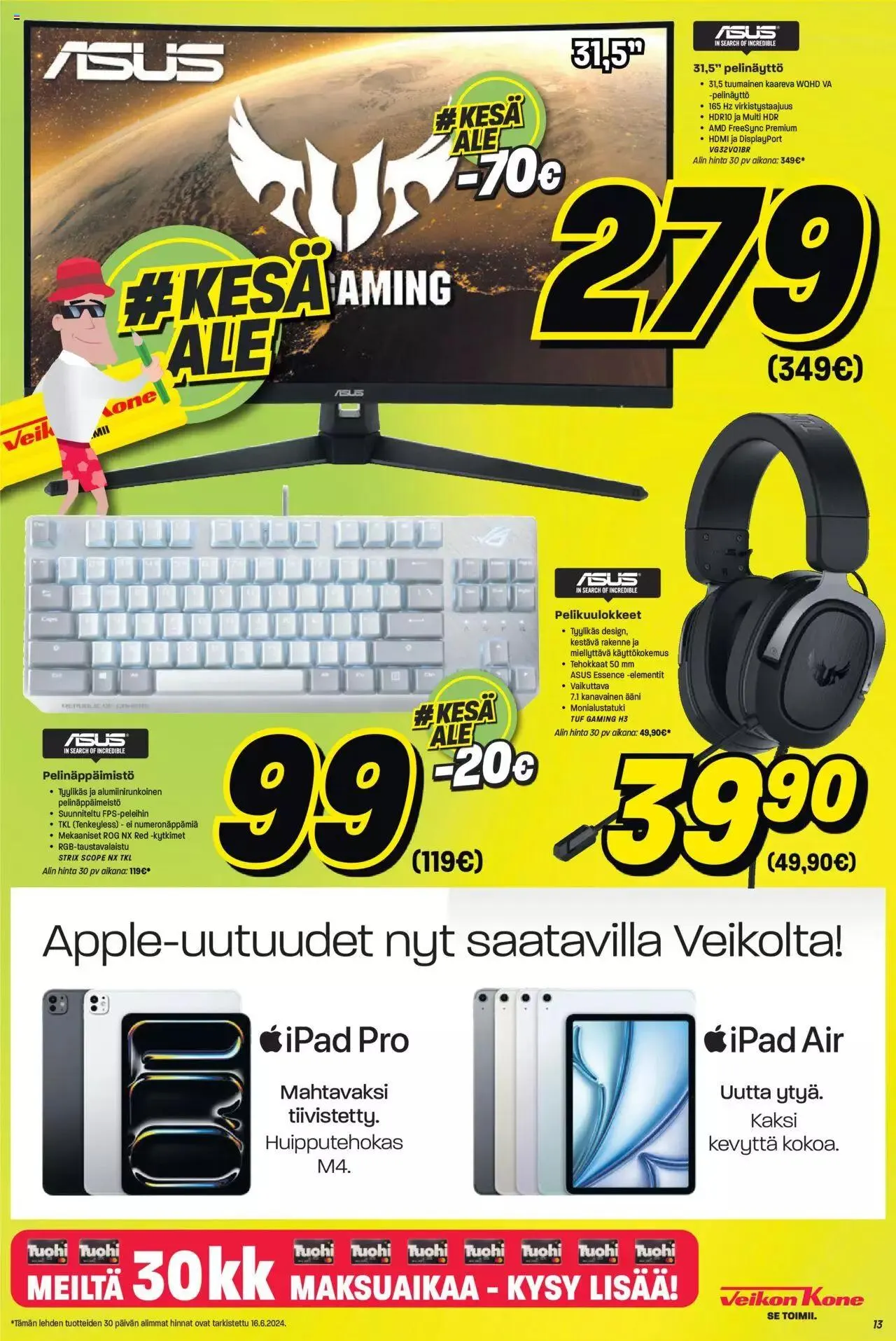 Veikon Kone tarjoukset voimassa alkaen 17. kesäkuuta - 23. kesäkuuta 2024 - Tarjouslehti sivu 13