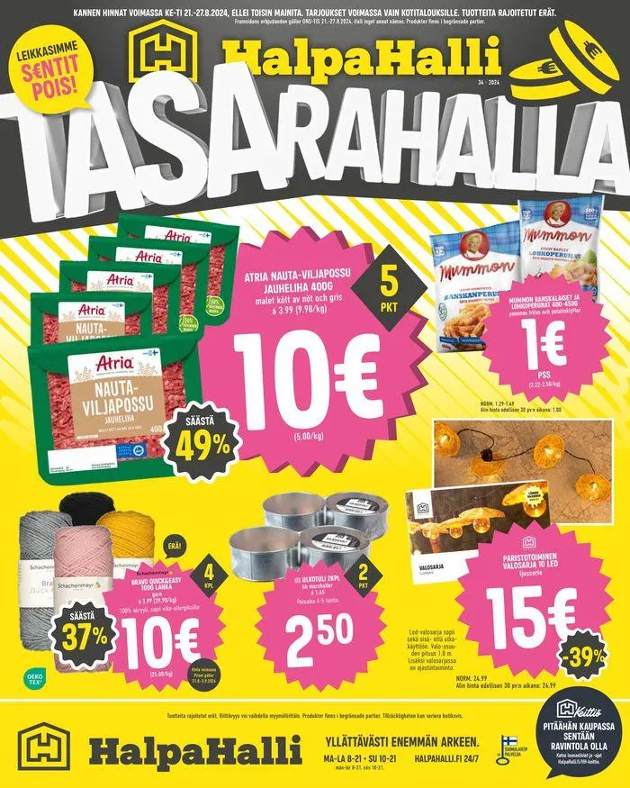HalpaHalli tarjoukset - 1