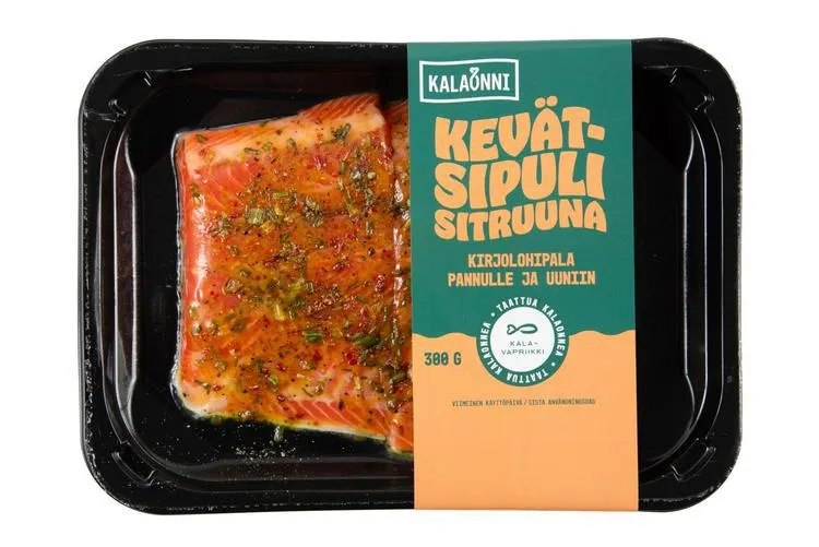 Kalaonni Kevätsipuli-sitruuna kirjolohipala grilliin ja uuniin 300 g