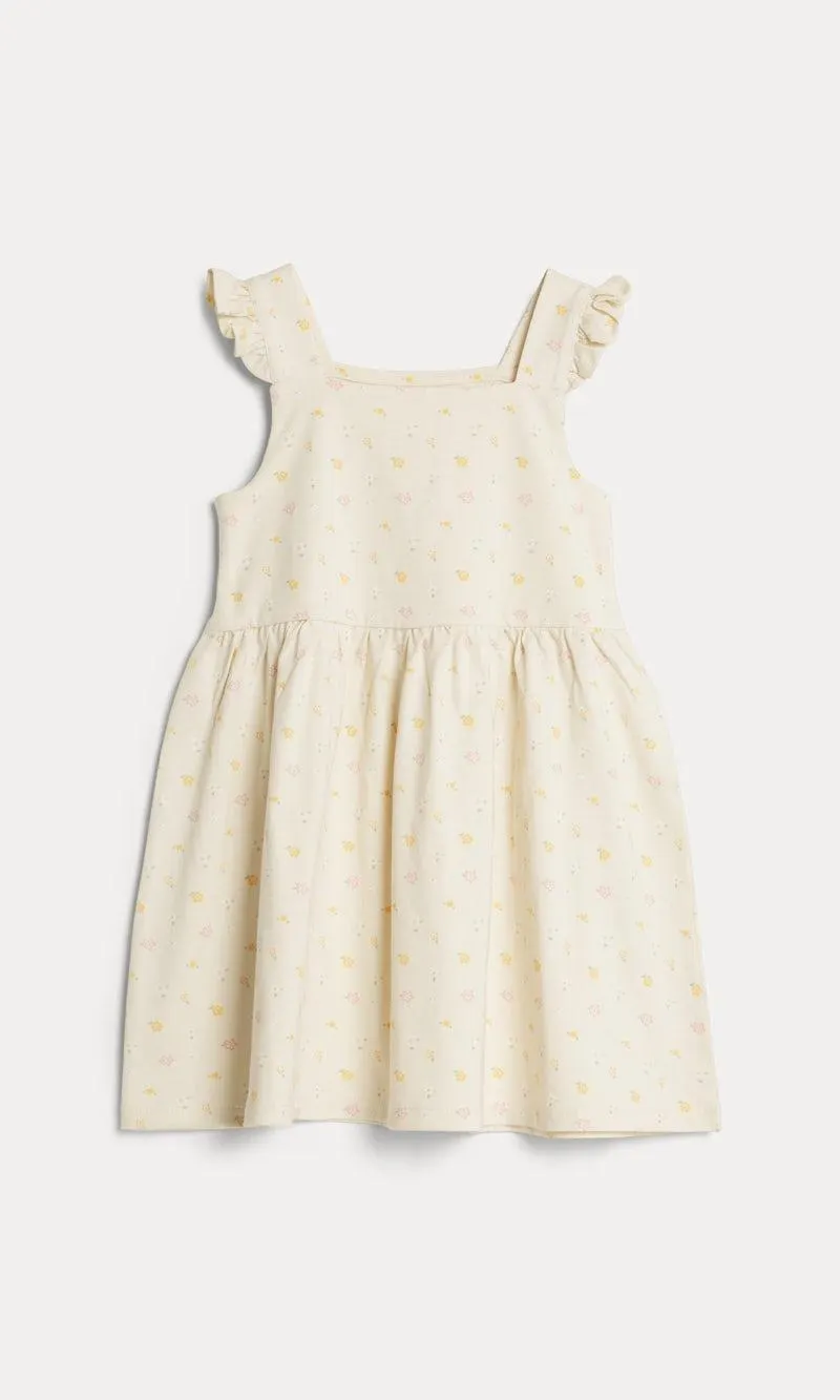 Puuvillamekko röyhelöillä