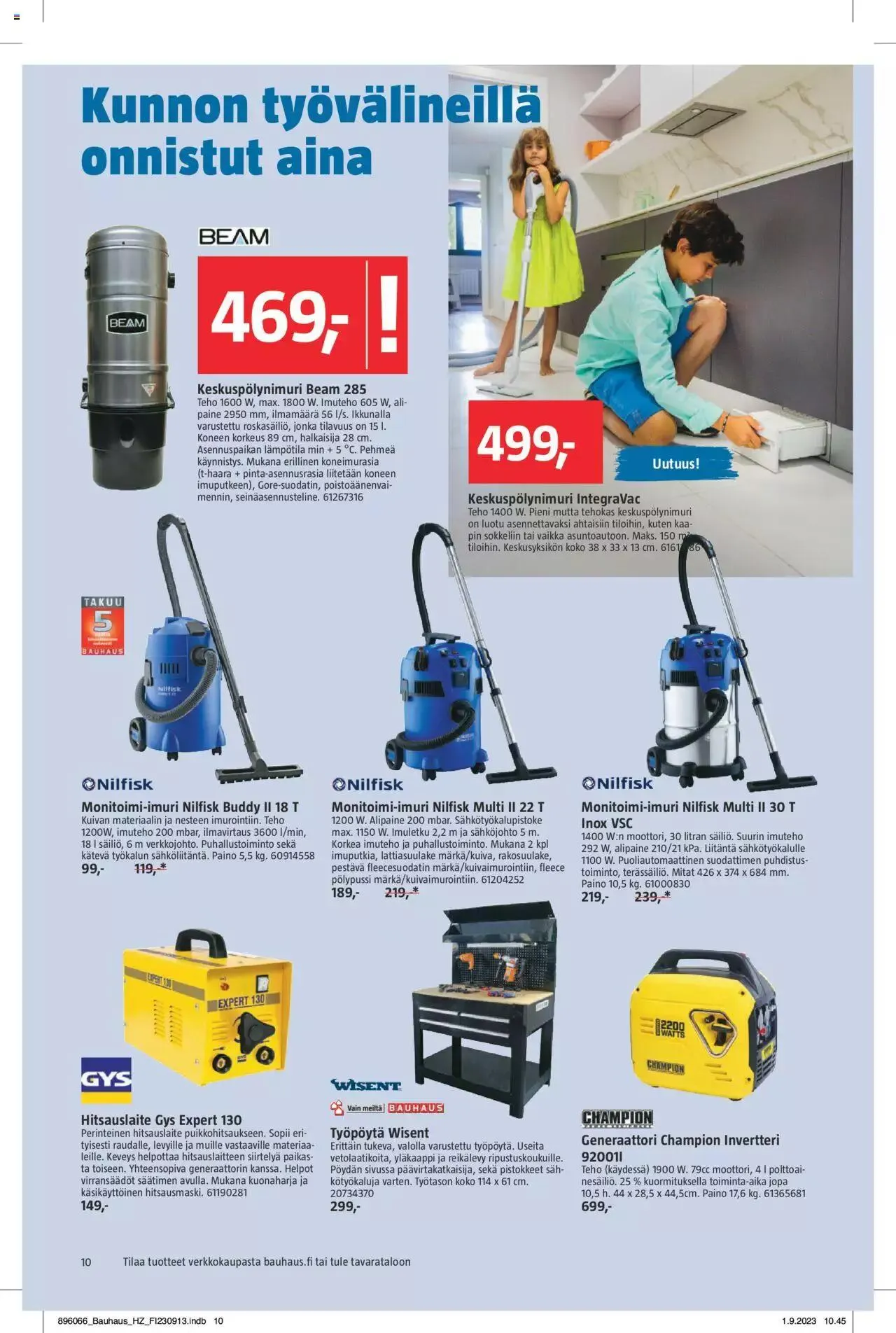 Bauhaus tarjoukset voimassa alkaen 13. syyskuuta - 3. lokakuuta 2023 - Tarjouslehti sivu 10