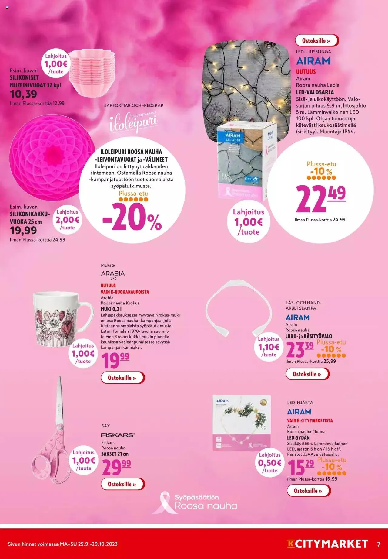 K-Citymarket - Tarjoukset voimassa alkaen 25. syyskuuta - 27. syyskuuta 2023 - Tarjouslehti sivu 7