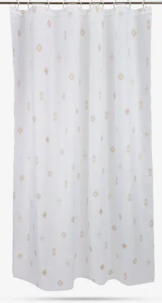 Suihkuverho SKOGHALL 180x200 valkoinen