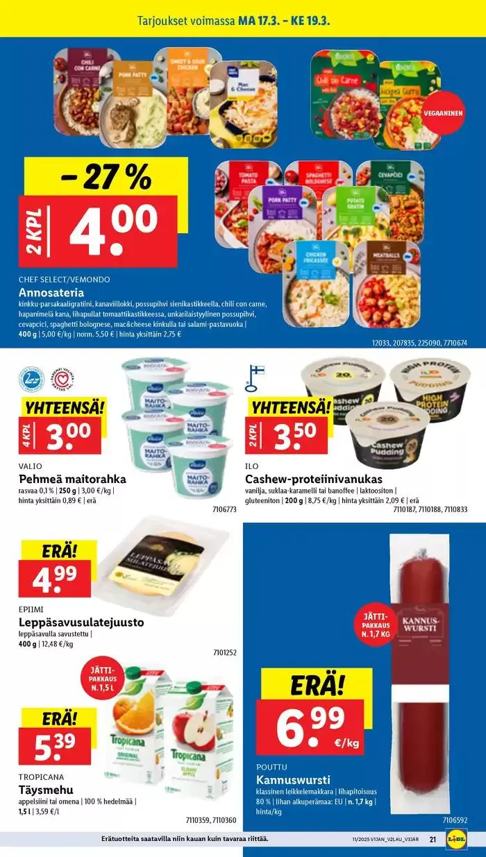 Lidl tarjoukset voimassa alkaen 10. maaliskuuta - 19. maaliskuuta 2025 - Tarjouslehti sivu 27
