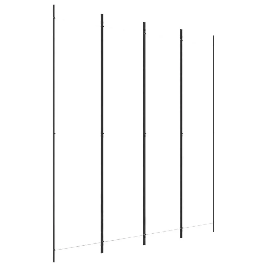 vidaXL 4-paneelinen Tilanjakaja valkoinen 200x220 cm kangas