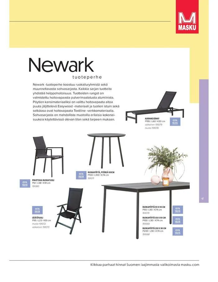 Kesa 2024 voimassa alkaen 20. maaliskuuta - 31. elokuuta 2024 - Tarjouslehti sivu 47