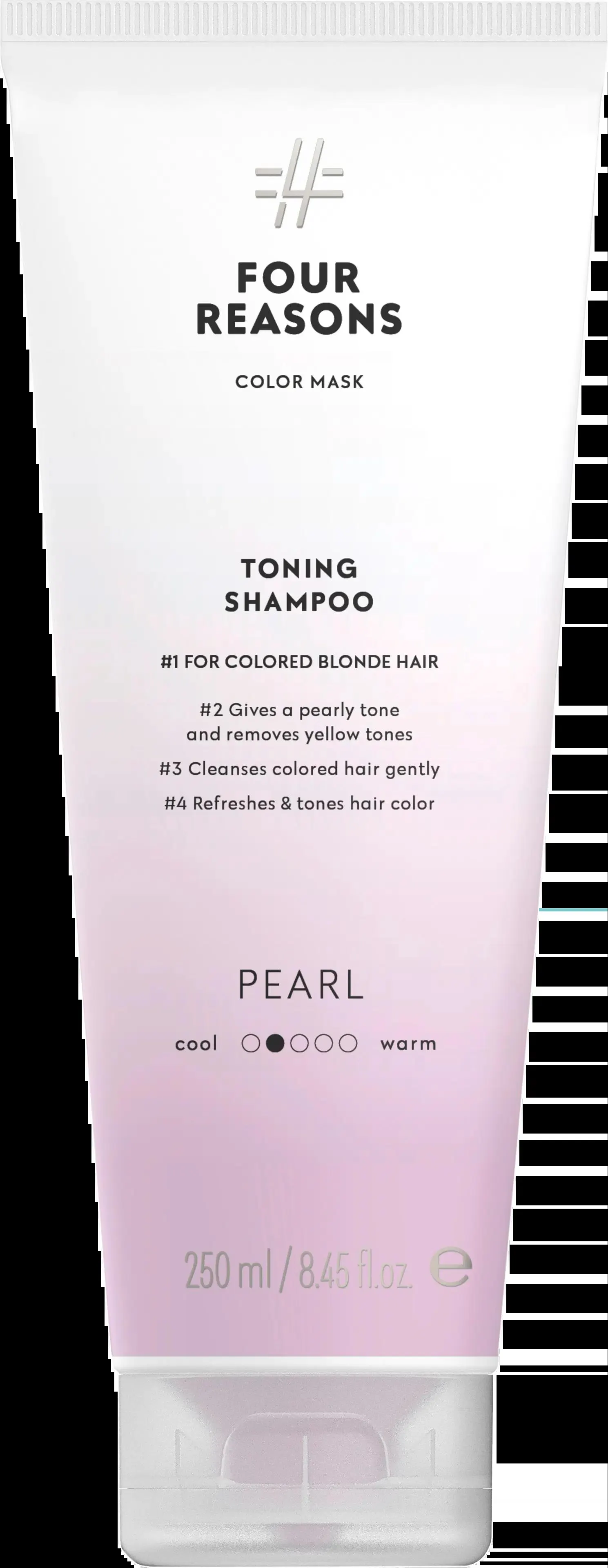 Four Reasons Color Mask Toning Shampoo Pearl sävyttävä shampoo 250 ml