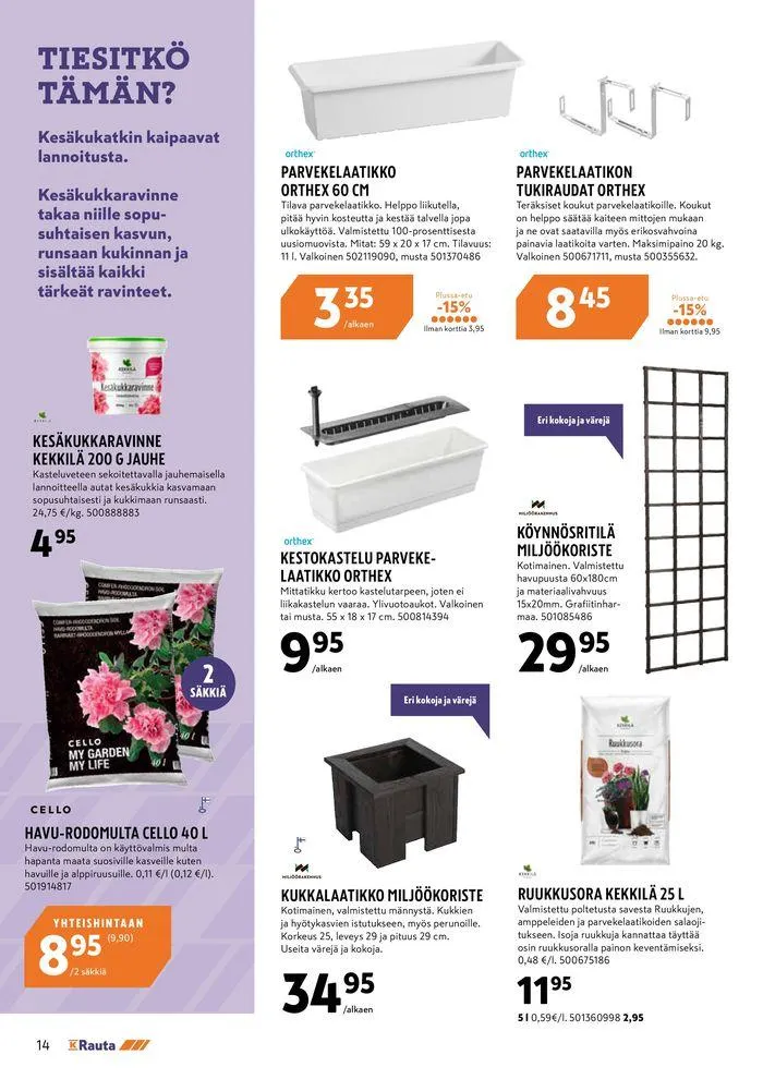 Autta alkuun ja eteenpain voimassa alkaen 24. toukokuuta - 4. kesäkuuta 2024 - Tarjouslehti sivu 14