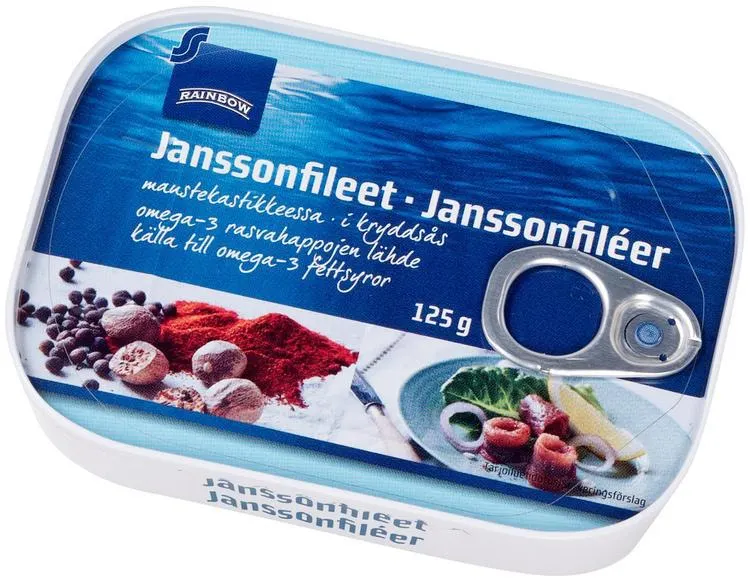 Rainbow 125g Janssonfileet maustekastikkeessa