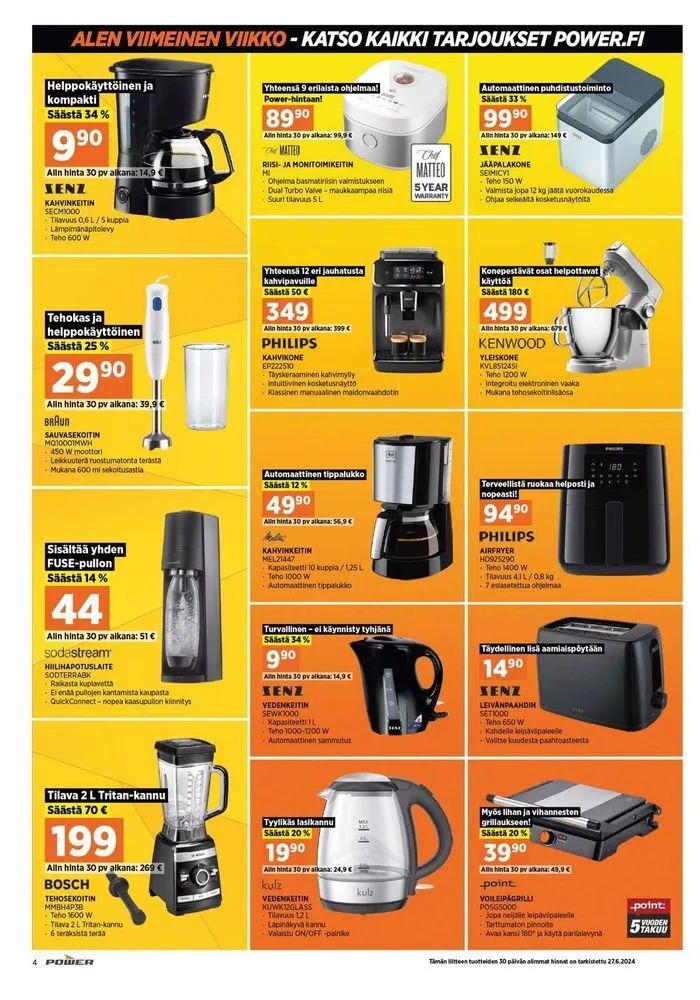 Ale! voimassa alkaen 8. heinäkuuta - 14. heinäkuuta 2024 - Tarjouslehti sivu 4