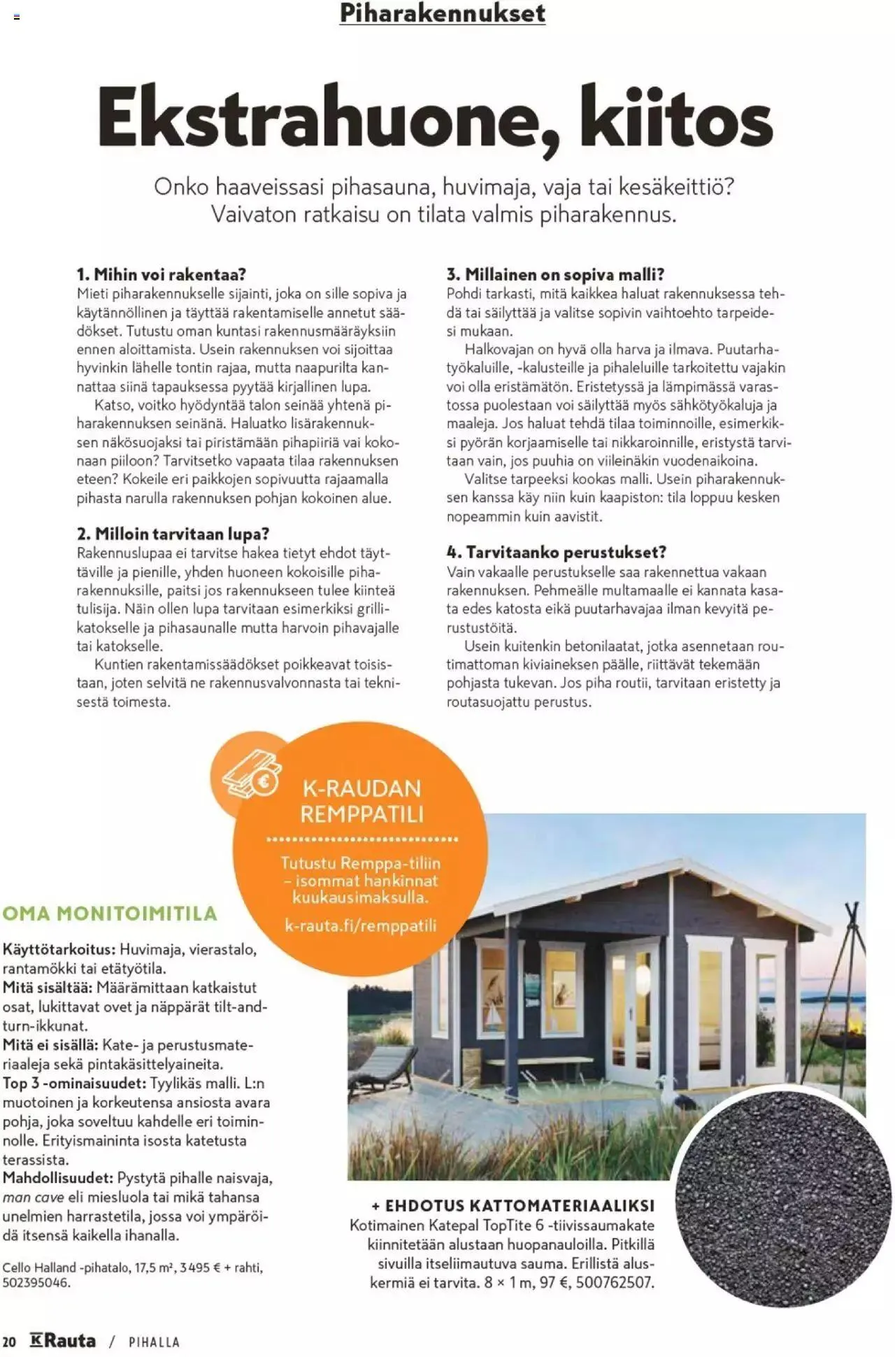 K-Rauta - Pihalla 2023 voimassa alkaen 27. maaliskuuta - 31. joulukuuta 2023 - Tarjouslehti sivu 20