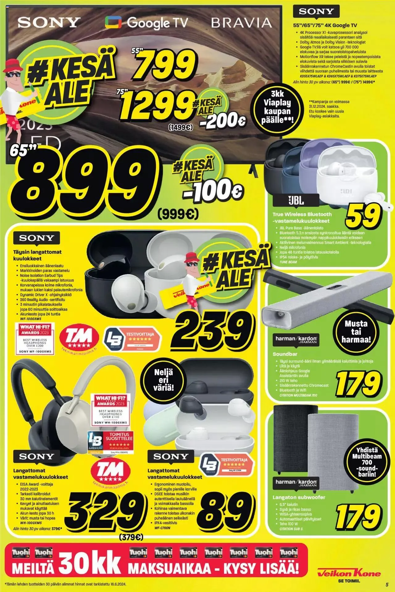 Veikon Kone tarjoukset voimassa alkaen 17. kesäkuuta - 23. kesäkuuta 2024 - Tarjouslehti sivu 5