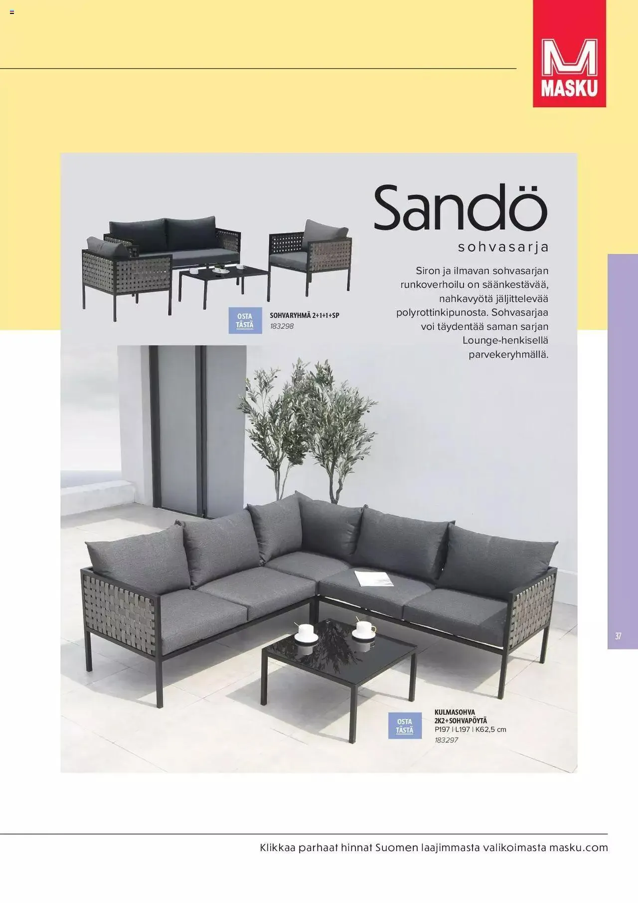 Masku tarjoukset - KESÄ 2024 voimassa alkaen 1. huhtikuuta - 31. joulukuuta 2024 - Tarjouslehti sivu 37