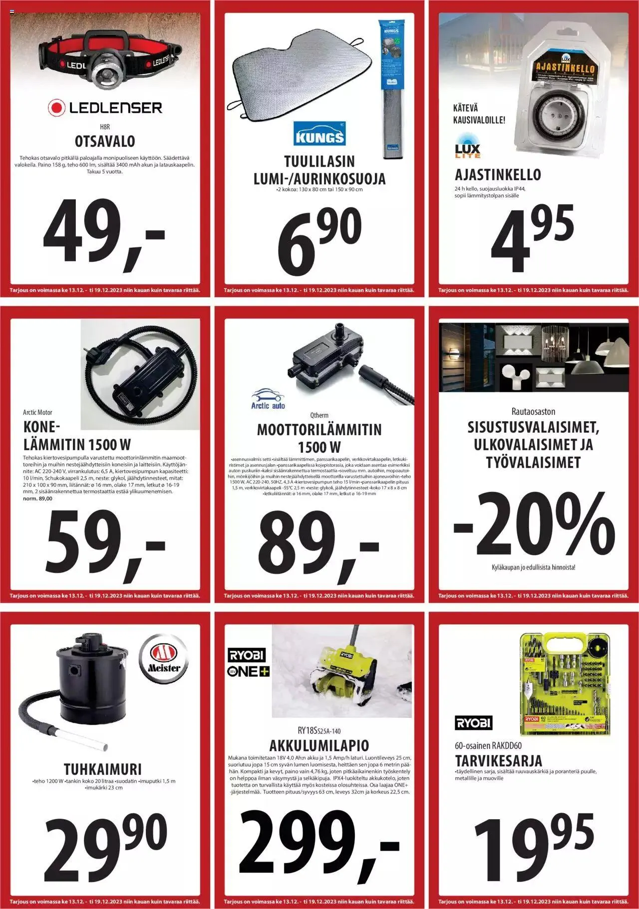 Tuuri tarjoukset voimassa alkaen 13. joulukuuta - 19. joulukuuta 2023 - Tarjouslehti sivu 26