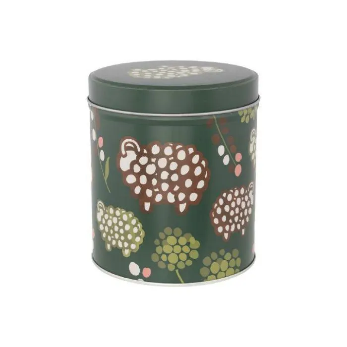 Pässit kedolla -peltipurkki Ø 10,5 cm, vihreä