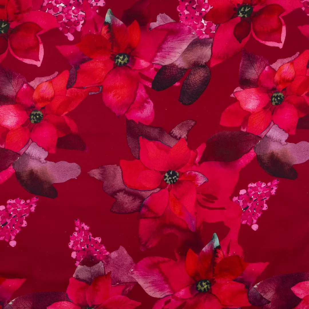 Joulutähti Coated Cotton Fabric