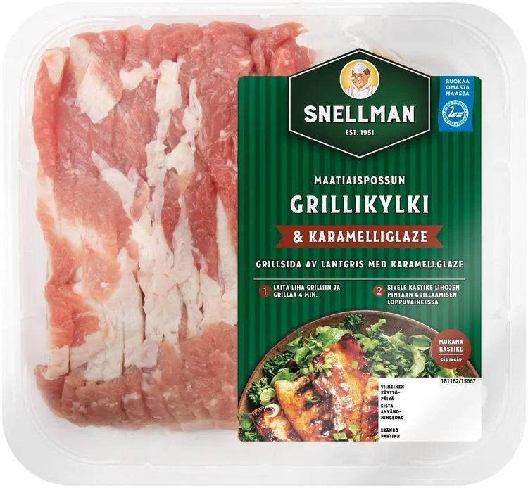 Snellman Maatiaispossn grillikylki & karamelliglaze n. 400 g