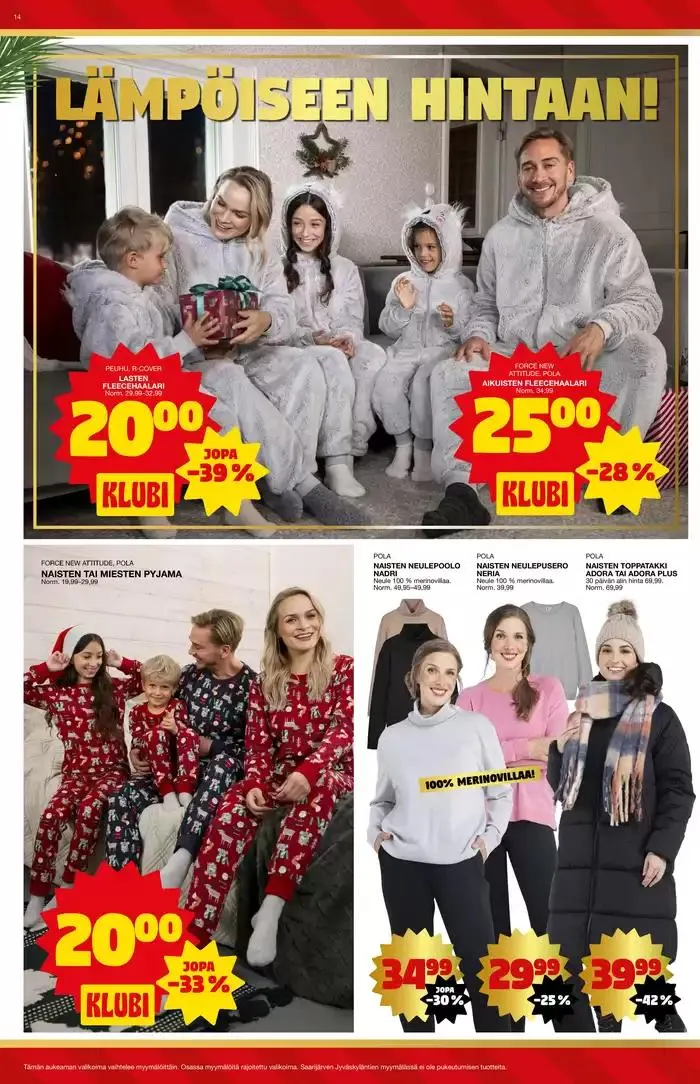 Tarjoussanomat voimassa alkaen 25. marraskuuta - 9. joulukuuta 2024 - Tarjouslehti sivu 14