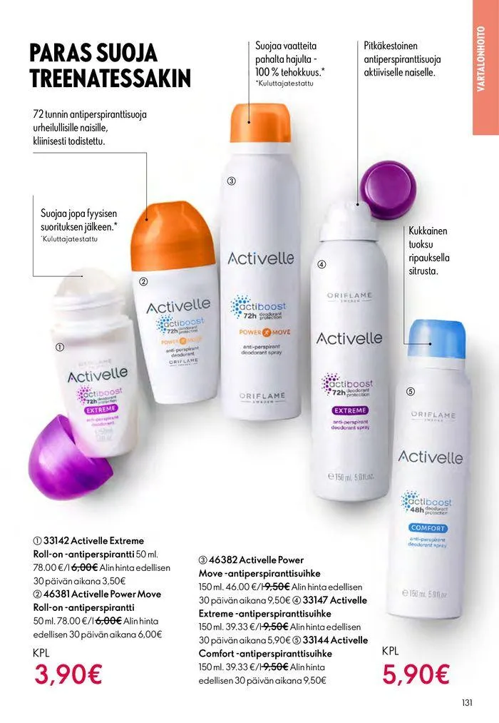 Oriflame tarjoukset voimassa alkaen 22. elokuuta - 5. syyskuuta 2024 - Tarjouslehti sivu 131