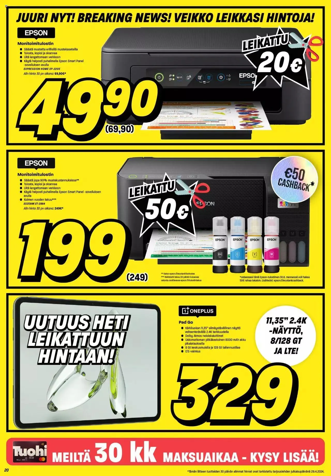 Veikon Kone tarjoukset voimassa alkaen 29. huhtikuuta - 5. toukokuuta 2024 - Tarjouslehti sivu 20