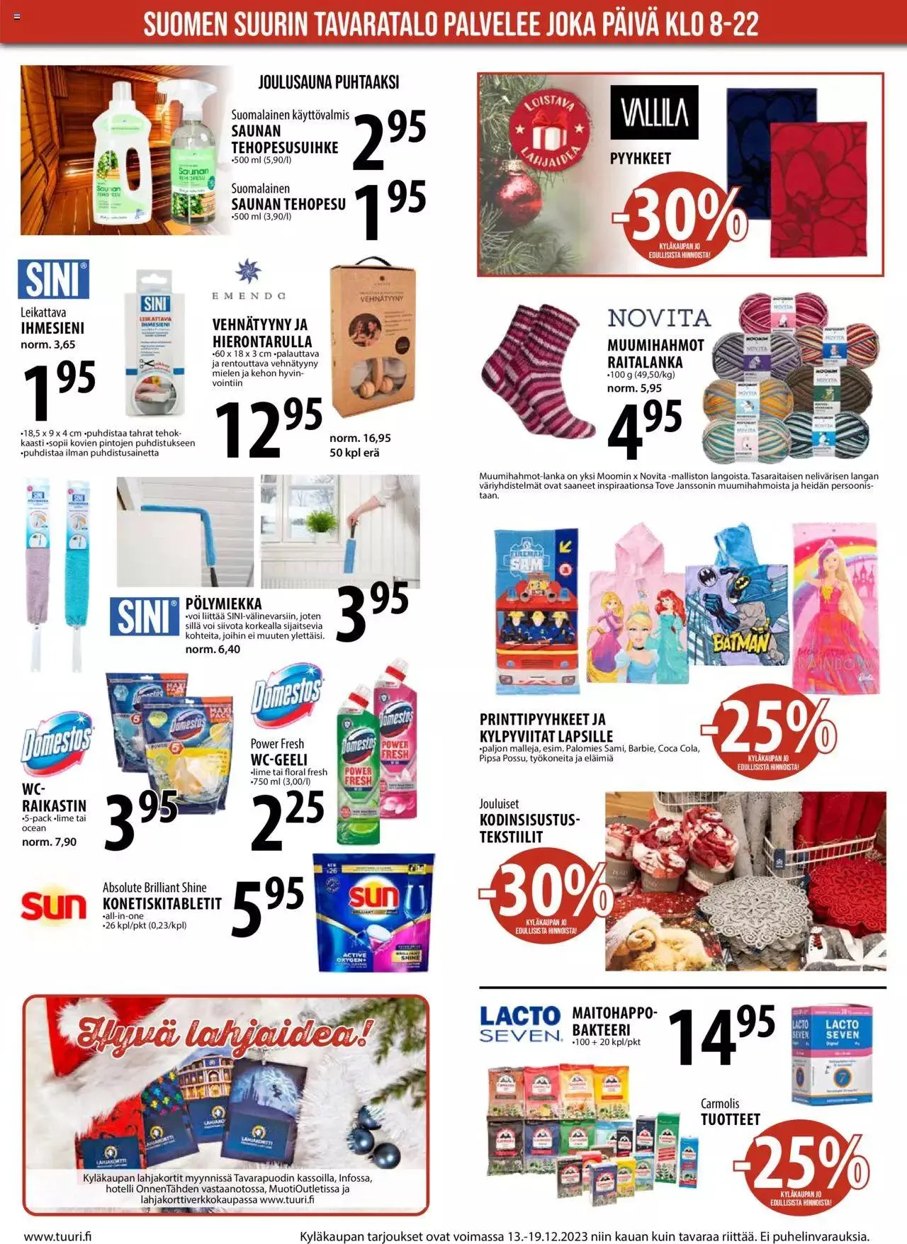 Tuuri tarjoukset voimassa alkaen 13. joulukuuta - 19. joulukuuta 2023 - Tarjouslehti sivu 9