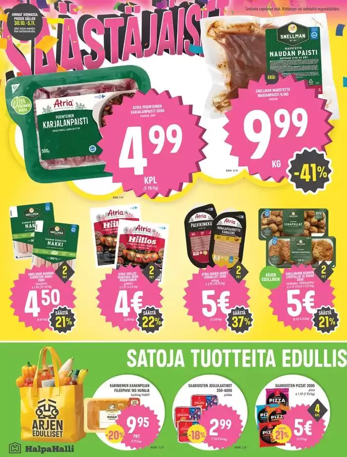 HalpaHalli tarjoukset voimassa alkaen 29. lokakuuta - 12. marraskuuta 2024 - Tarjouslehti sivu 4