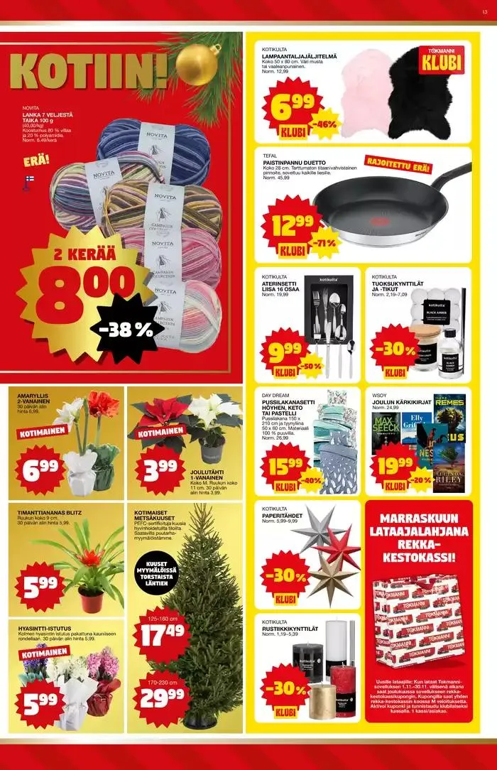 Tarjoussanomat voimassa alkaen 25. marraskuuta - 9. joulukuuta 2024 - Tarjouslehti sivu 13