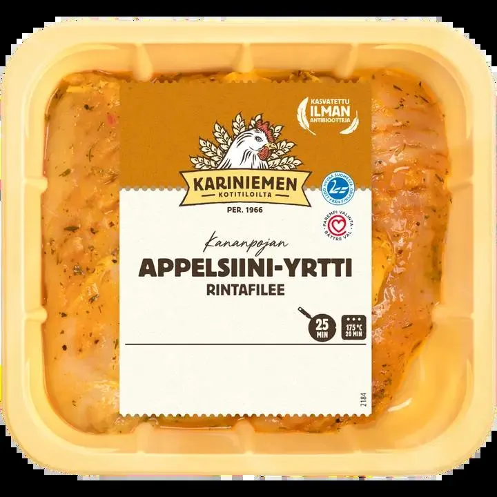 Kariniemen Kananpojan filee appelsiini-yrtti 580 g